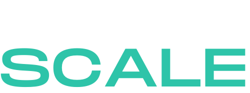 Outsourced Scale Logo White-teal 2